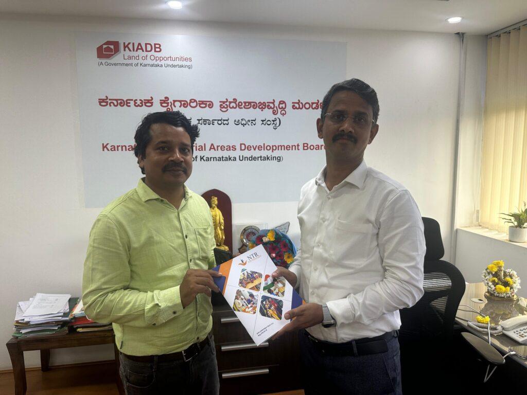 NTR Foundation book lanch by Mahesh M IAS Chief Executive Officer KIADB